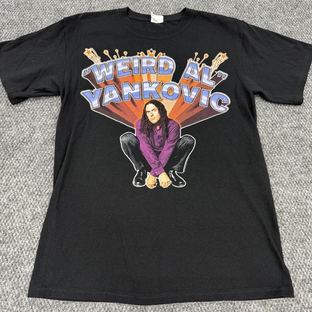Weird Al Yankovic 2010 Double-Sided Concert Tour Graphic Tee T-Shirt Size Medium